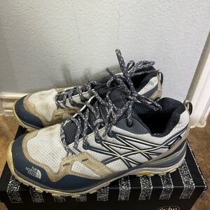 The North Face Men's White and Navy Athletic Shoes